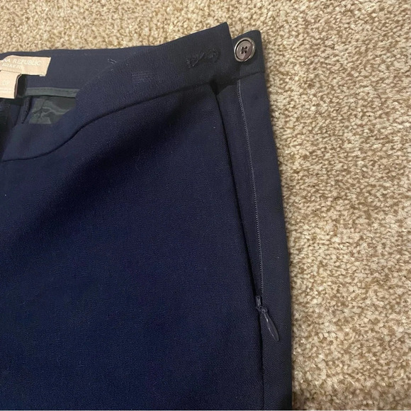 EUC Banana Republic Sloane Fit Slim Zip Ankle Navy Blue Ankle Pants - Picture 6 of 7